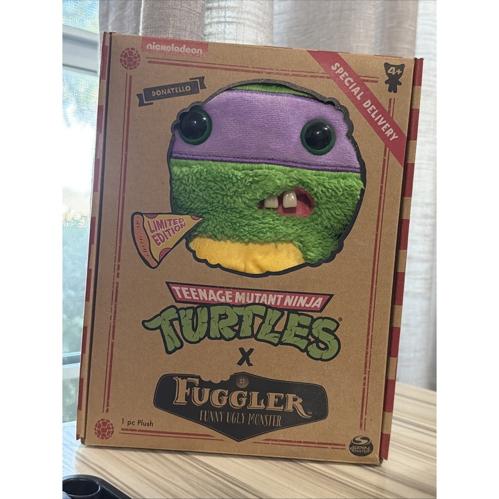 Teenage Mutant Ninja Turtles Fuggler Donatello Plush Limited Edition NEW OpenBox